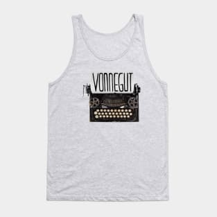 Typewriter Vonnegut, Gift for Writer Tank Top